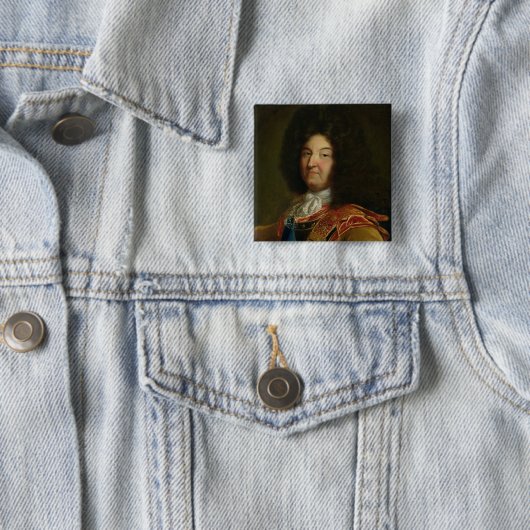 Louis XIV Vierkante Button 5,1 Cm (In situ)