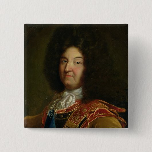 Louis XIV Vierkante Button 5,1 Cm (Voorkant)