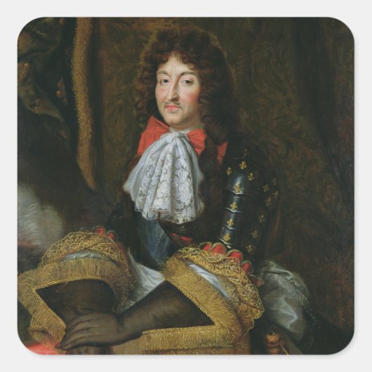Louis XIV Vierkante Sticker (Voorkant)