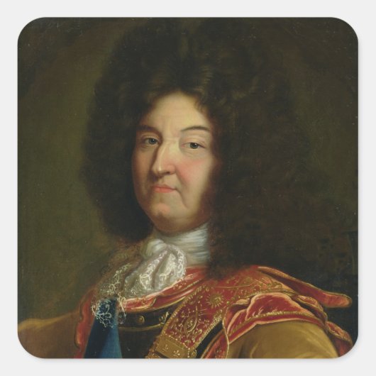 Louis XIV Vierkante Sticker (Voorkant)