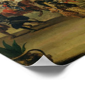 Louis XIV voor de Grotto van Thetis Poster (Hoek)