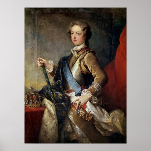 Louis XV 15 jaar, na 1725 Poster (Voorkant)