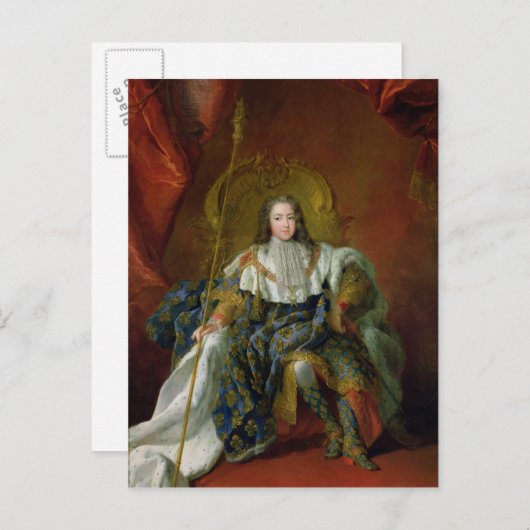 Louis XV 1723 Briefkaart (Voorkant / Achterkant)