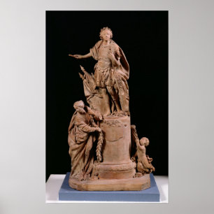 Louis XV als Romeinse keizer Poster