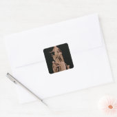 Louis XV als Romeinse keizer Vierkante Sticker (Envelop)