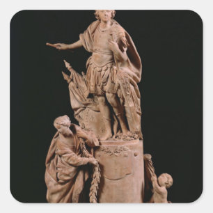 Louis XV als Romeinse keizer Vierkante Sticker