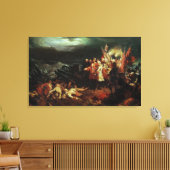 Louis XV Bezoek het slagveld Canvas Afdruk (Insitu (Woonkamer))