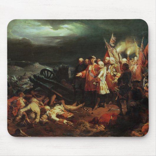Louis XV Bezoek het slagveld Muismat (Voorkant)