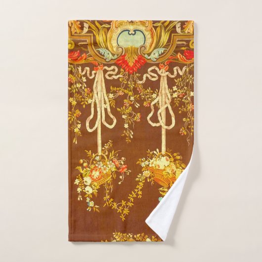 Louis XV Bloemenboeket Print Elegante badhanddoeke Bad Handdoek (Handdoek)