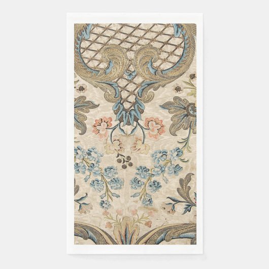 Louis XV bloemenprint gast handdoek servet (Voorkant)