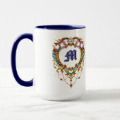 Louis XV Cartouche Naam & Monogram Mok (Links)