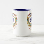 Louis XV Cartouche Naam & Monogram Mok (Midden)