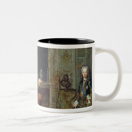 Louis XV en het Regent, Philippe II Tweekleurige Koffiemok (Rechts)