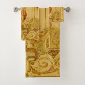 Louis XV Floral Calliope Muse Bad Handdoek (Insitu)