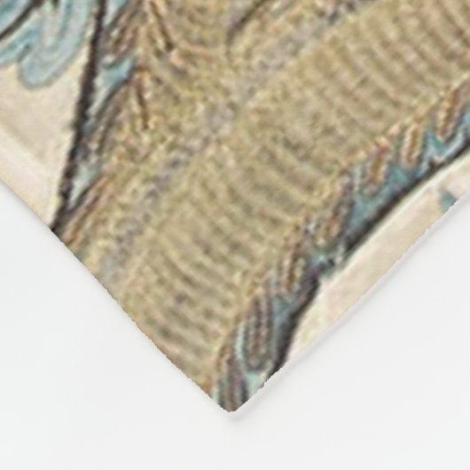 Louis XV Floral Fleece Blanket (Hoek)