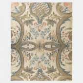 Louis XV Floral Fleece Blanket Deken (Voorkant)
