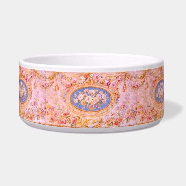 Louis XV Floral Pet Bowl Voerbakje (Voorkant)