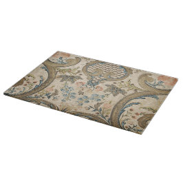 Louis XV Floral Print Glass Snijplank