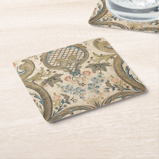 Louis XV Floral Print Onderzetters (Schuin)