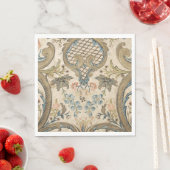 Louis XV Floral Print Standard Luncheon Napkin Servet (Insitu)