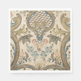 Louis XV Floral Print Standard Luncheon Napkin Servet