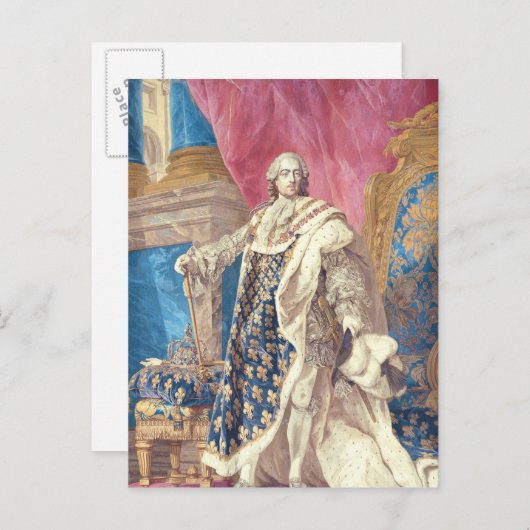 Louis XV in Coronation Robes Briefkaart (Voorkant / Achterkant)