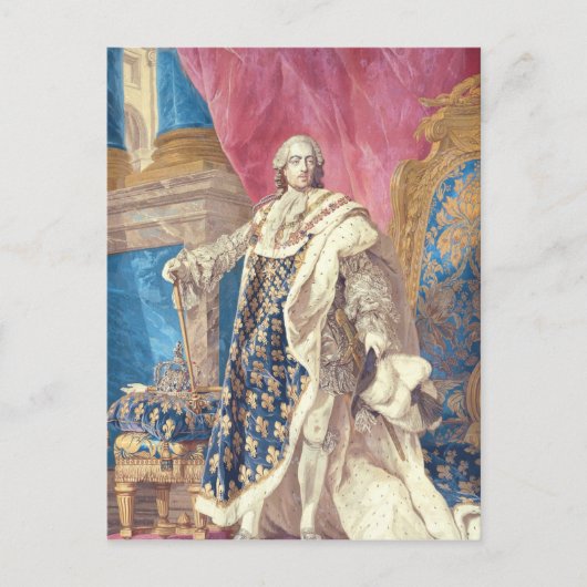 Louis XV in Coronation Robes Briefkaart (Voorkant)