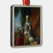 Louis XV King of France & Navarra, 1750 Metalen Ornament (Rechts)