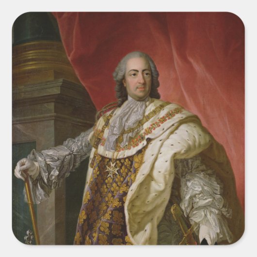 Louis XV Vierkante Sticker (Voorkant)