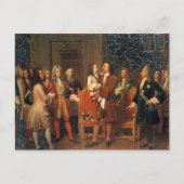 Louis XV Visiting Peter I Briefkaart (Voorkant)