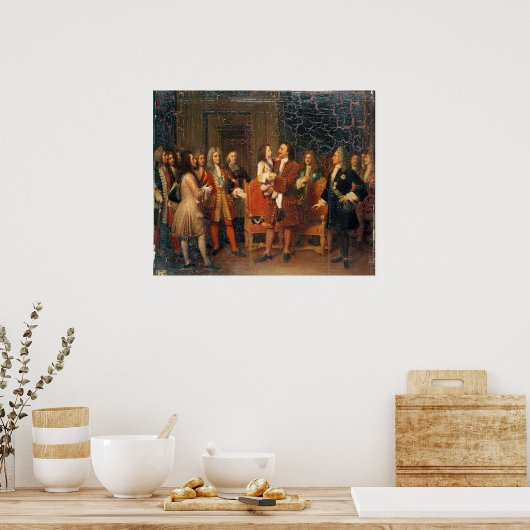 Louis XV Visiting Peter I Poster (Keuken)
