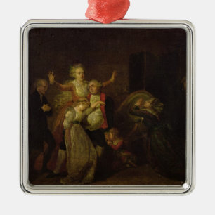 Louis XVI Bidding Farewell aan zijn familie Metalen Ornament