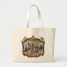 Louis XVI en Marie Antoinette SPARKLE Mirror Large Grote Tote Bag