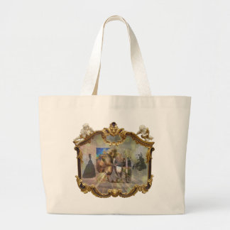 Louis XVI en Marie Antoinette SPARKLE Mirror Large Grote Tote Bag
