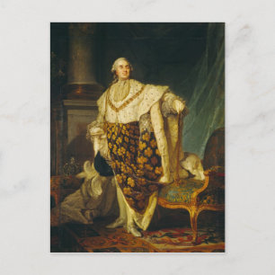 Louis XVI King in Coronation Robes Briefkaart