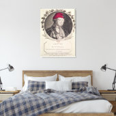 Louis XVI met een frygiaans bonnet Canvas Afdruk (Insitu (Slaapkamer))
