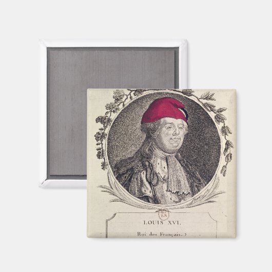 Louis XVI met een frygiaans bonnet Magneet (Voorkant / Achterkant)