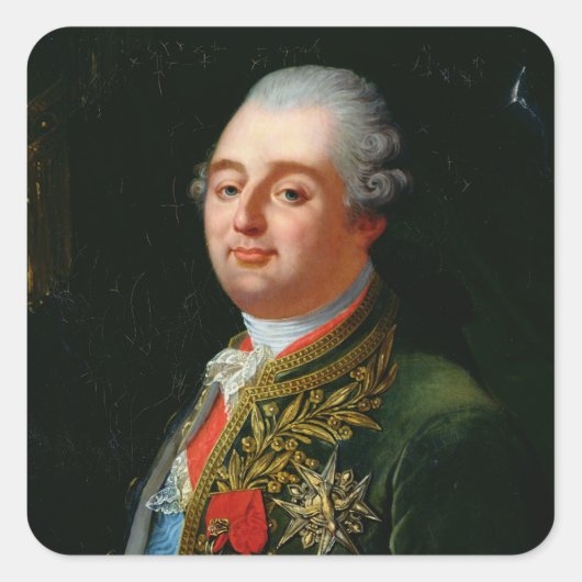 Louis XVI Vierkante Sticker (Voorkant)
