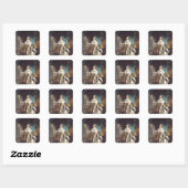 Louis XVI Vierkante Sticker (Vel)