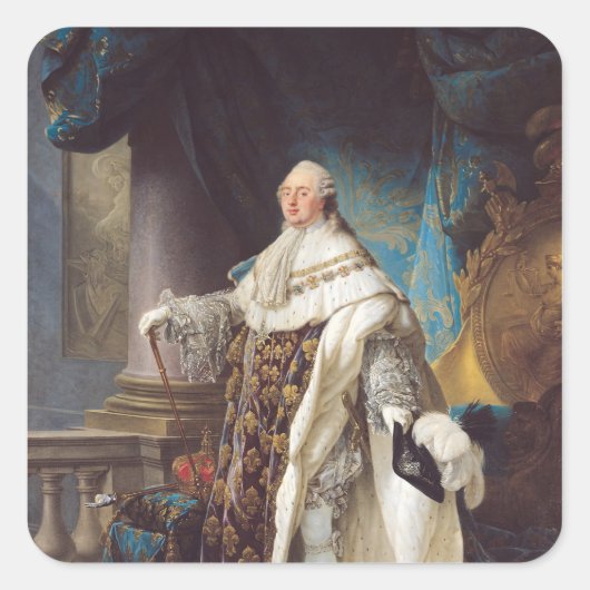 Louis XVI Vierkante Sticker (Voorkant)