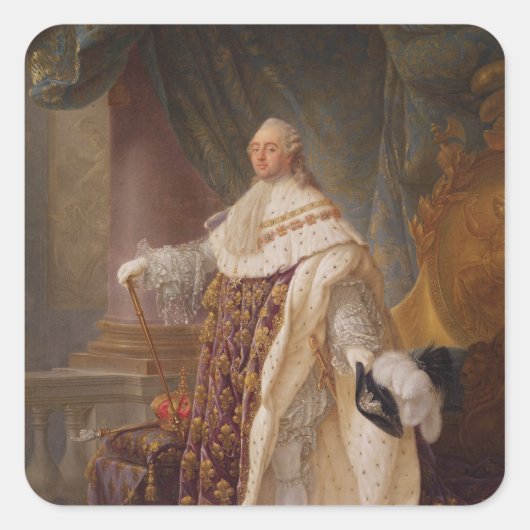 Louis XVI Vierkante Sticker (Voorkant)