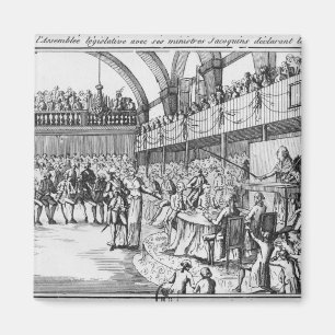 Louis XVI waarbij de oorlog op 20 april 1792 werd  Magneet