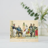 Louis XVIII en zijn familie Briefkaart (Staand voorkant)