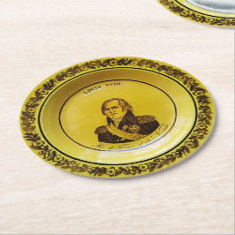 Louis XVIII Ronde Kartonnen Onderzetter