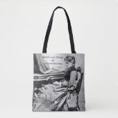 Louisa May Alcott fond van boeken foto's Tote Bag (Voorkant)