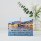 Louisa May Alcott inspirerend QUOTE Briefkaart (Staand voorkant)