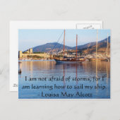 Louisa May Alcott inspirerend QUOTE Briefkaart (Voorkant / Achterkant)