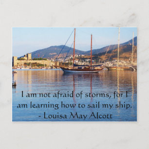 Louisa May Alcott inspirerend QUOTE Briefkaart