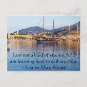 Louisa May Alcott inspirerend QUOTE Briefkaart (Voorkant)