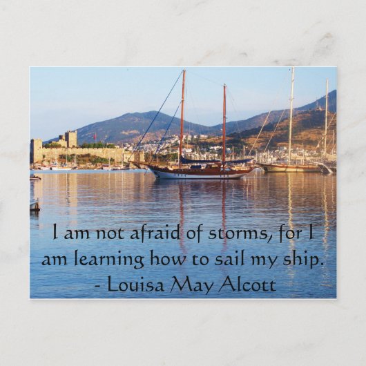 Louisa May Alcott inspirerend QUOTE Briefkaart (Voorkant)